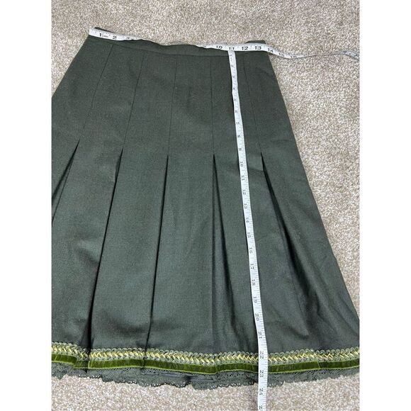 La Sartoria women skirt wool blend green made in Italy size small - Picture 4 of 8